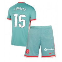 Echipament fotbal Atletico Madrid Clement Lenglet #15 Tricou Deplasare 2024-25 pentru copii maneca scurta (+ Pantaloni scurti)